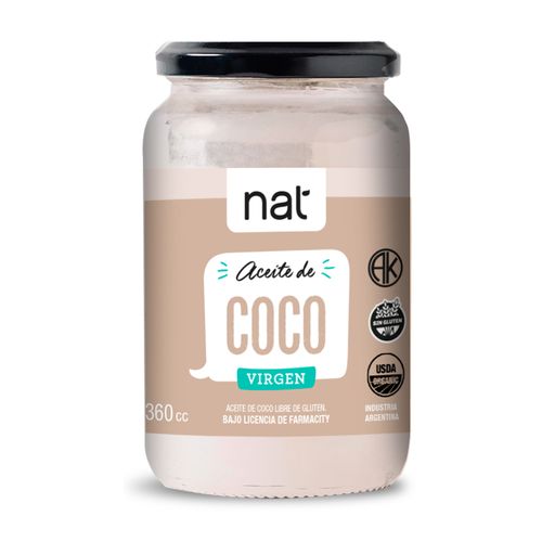 Aceite de Coco Nat Virgen x 360 g