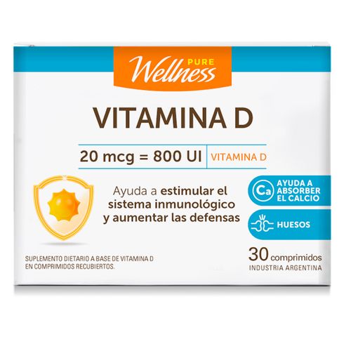 Suplemento Dietario Pure Wellness Vitamina D x 30 un