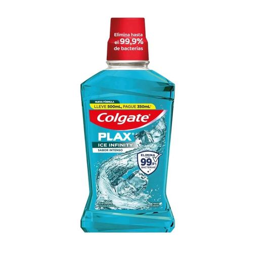 Enjuague Bucal Colgate Plax Ice Infinity Promo Lleve 500 Ml Pague 350 Ml