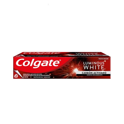 Pasta Dental Colgate Luminous White Carbón Activado x 90 g