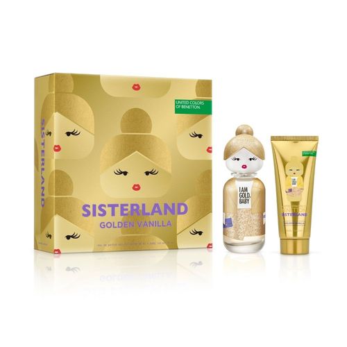 Set Benetton Sisterland Vanilla EDT x 80 ml + Body Lotion x 75 ml