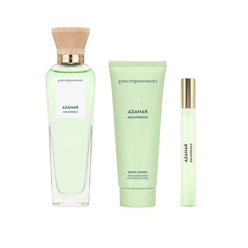 Set Adolfo Dominguez Azahar EDP x 120 ml + EDT Spray x 10 ml + Body Lotion x 75 ml