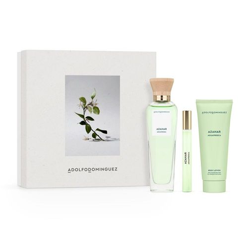 Set Adolfo Dominguez Azahar EDP x 120 ml + EDT Spray x 10 ml + Body Lotion x 75 ml