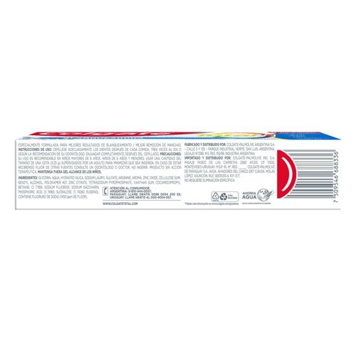 Pasta Dental Colgate Total 12 Whitening Gel x 90 g