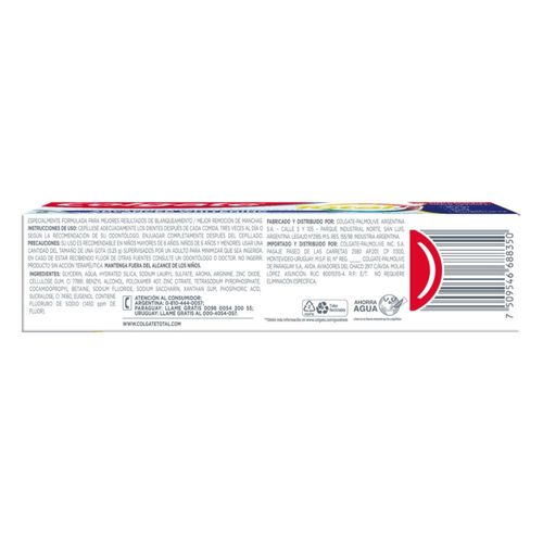 Pasta Dental Colgate Total 12 Limpieza Profunda Blanqueadora Reciclable x 70 g