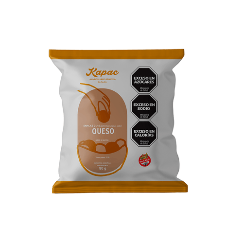 Snack Galletitas Saladas Kapac Sabor Queso x 80 g