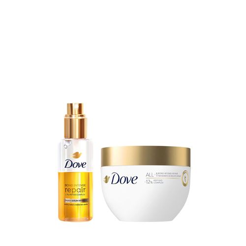 Kit Dove Bond Intense Repair Óleo + Sérum Capilar x 110 ml + Máscara de Tratamiento x 250 g