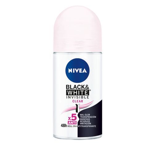 Desodorante Antitranspirante Femenino Nivea Invisible Black&White Roll On x 50 ml