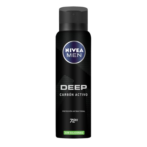 Desodorante Nivea Men Deep Original Carbón Activo en Aerosol x 150 ml