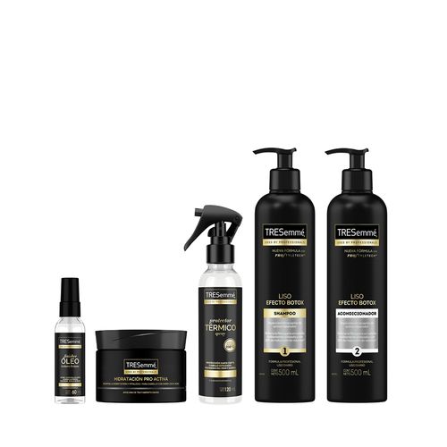 Kit Capilar Tresemmé Liso Efecto Botox + Hidratación + Protección