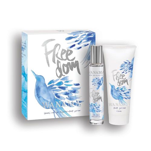 Set EDT Wanama Blue Bird x 19 ml + Body Lotion x 100 g