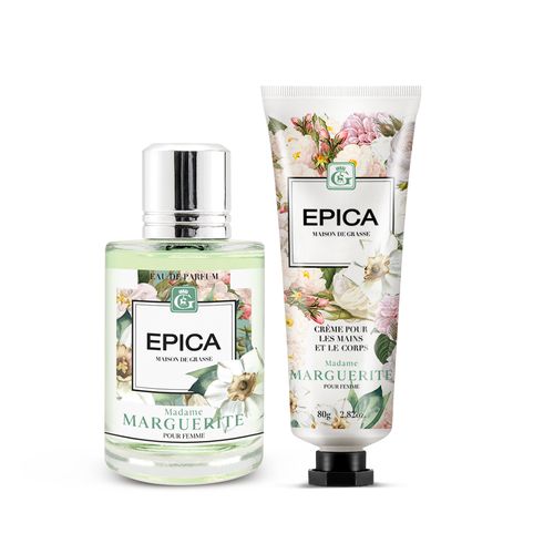 Set Epica Madame Marguerite EDP x 50 ml + Crema para Manos