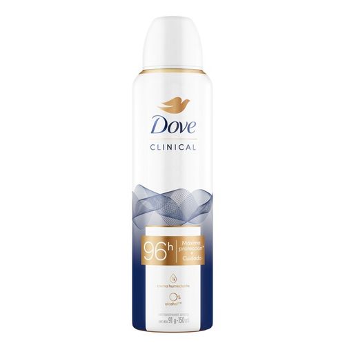 Desodorante Antitranspirante Dove Clinical 96 H Original en Aerosol x 150 ml