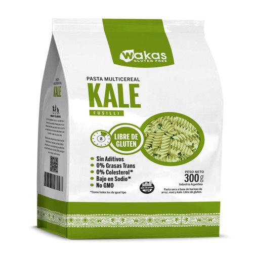 Pasta Fusilli Wakas Multicereal con Kale x 300 g