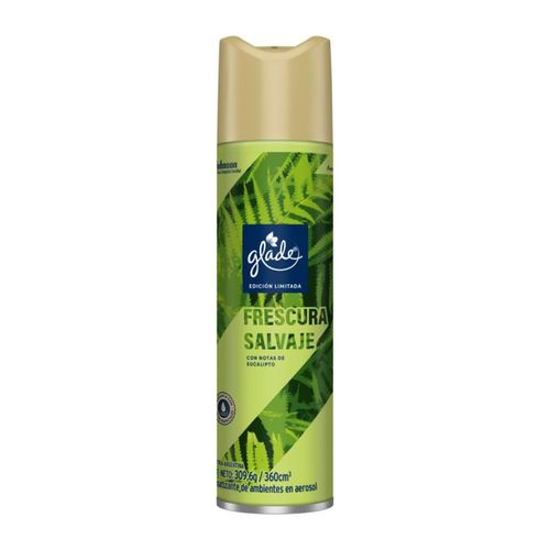 Aromatizante de Ambientes Glade Frescura Salvaje en Aerosol x 360 ml