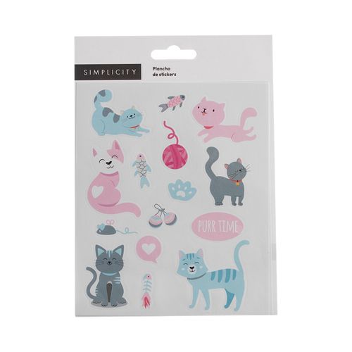 Stickers Simplicity Gatos