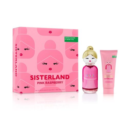 Set Benetton Sisterland Pink EDT x 80 ml + Body Lotion x 75 ml