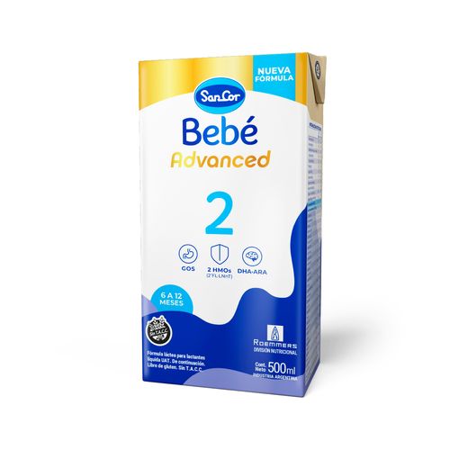 Fórmula Infantil Sancor Bebé Advanced 6-12 meses x 500 ml