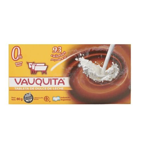 Tableta de Dulce de Leche Vauquita x 80 g