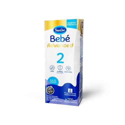 Fórmula Infantil Sancor Bebé Advanced 6-12 meses x 200 ml