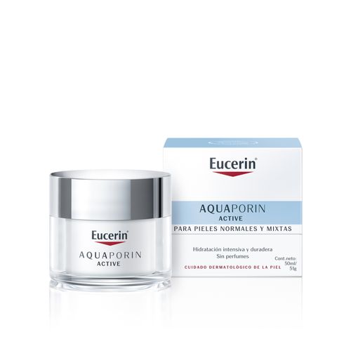 Crema Facial Humectante y Refrescante Eucerin Aquaporin Active Piel Normal-Mixta x 50 ml