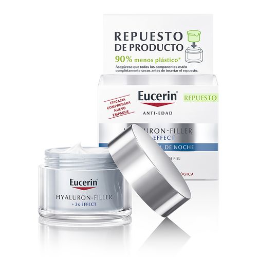 Repuesto Crema de Noche Eucerin Hyaluron-Filler + 3x Effect x 50 ml