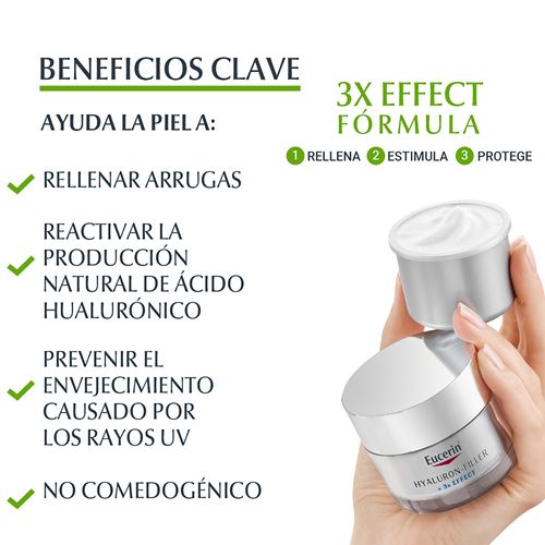 Repuesto Crema de Noche Eucerin Hyaluron-Filler + 3x Effect x 50 ml