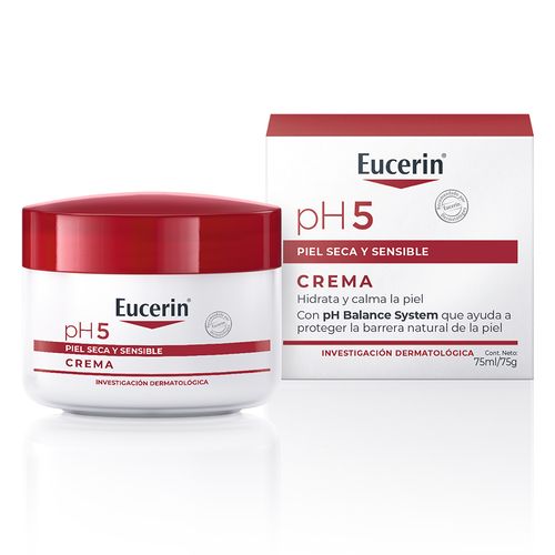 Crema pH5 Facial y Corporal Eucerin para Piel Seca y Sensible x 75 ml