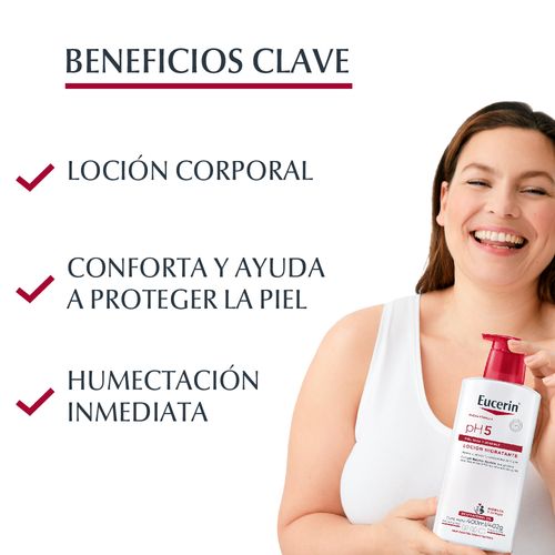 Loción Corporal Hidratante pH5 Eucerin para Piel Seca y Sensible x 400 ml