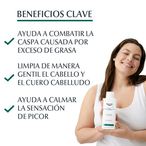 Shampoo Gel Anticaspa Eucerin DermoCapillaire para Dermatitis Seborreica x 250 ml