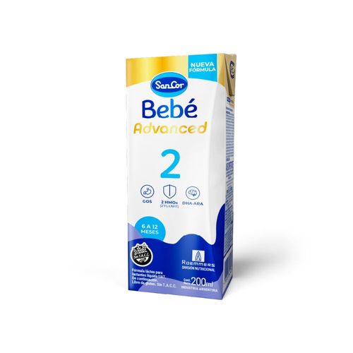 Fórmula Infantil Sancor Bebé Advanced 6-12 meses x 200 ml