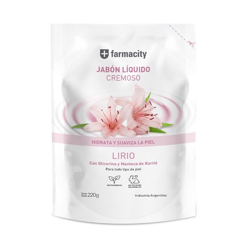 Jabón Líquido Farmacity Cremoso Lirio x 220 g