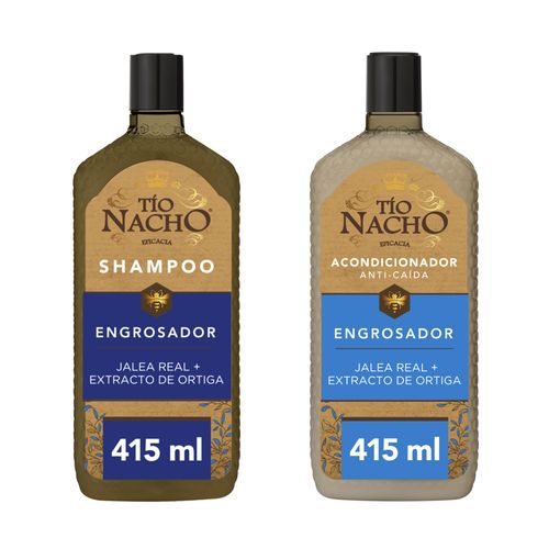 Combo Shampoo y Acondicionador Tío Nacho Engrosador x 415 ml