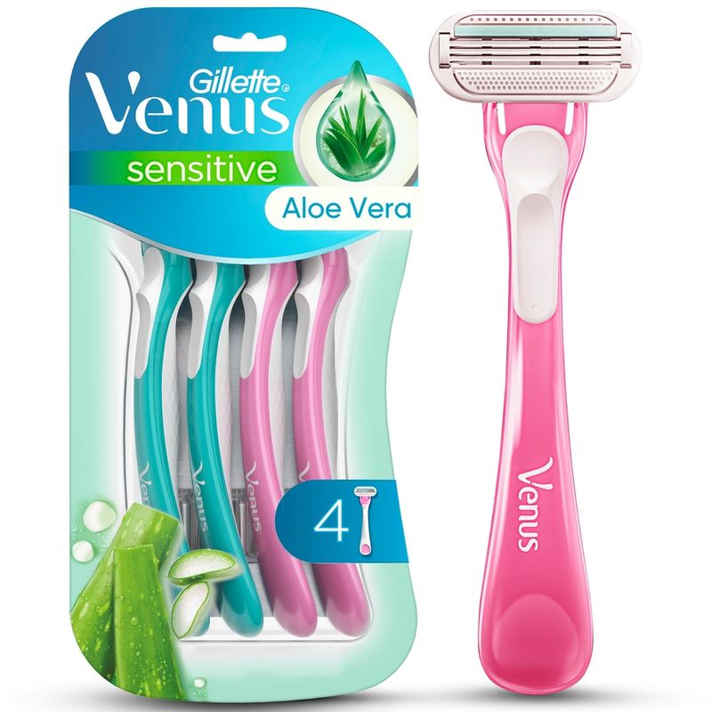 maquinas-para-afeitar-venus-sensitive-aloe-vera-x-4-unidades