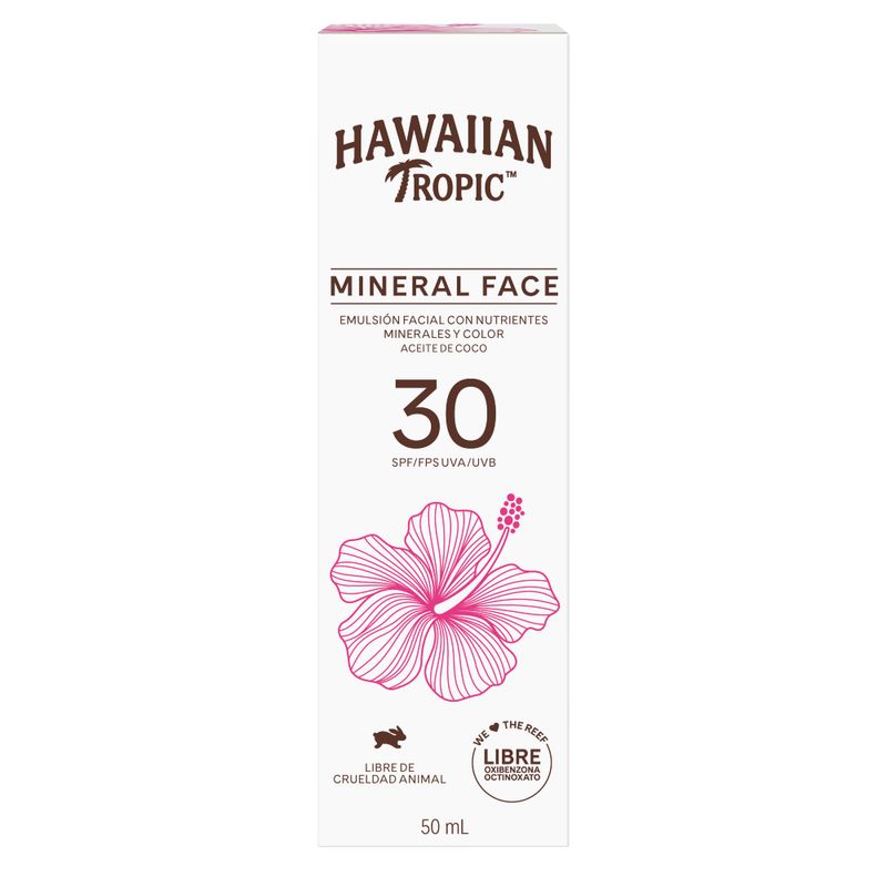 emulsion-facial-hawaiian-tropic-mineral-fps-30-x-50-ml