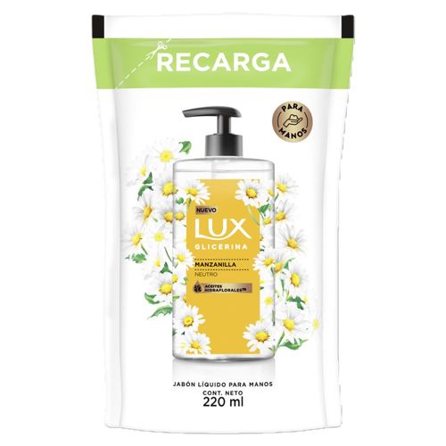 Jabón Líquido Lux Glicerina Manzanilla Dp x 220 ml