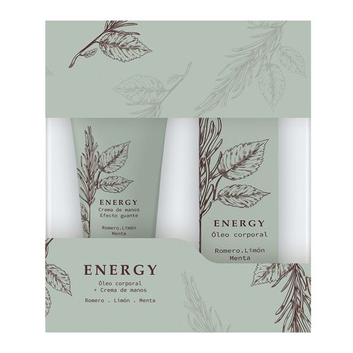 Set Home Spa Energy Crema para Manos Y Óleo Corporal