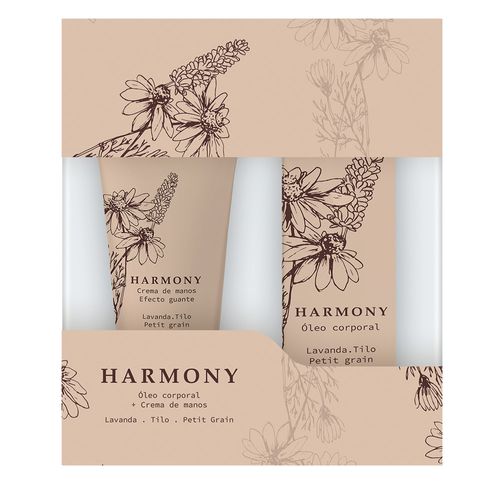 Set Home Spa Harmony Crema para Manos Y Óleo Corporal