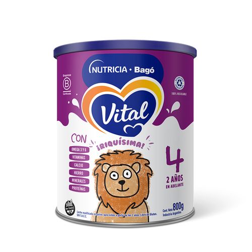 Leche Infantil Vital 4 2+ Años x 800 g