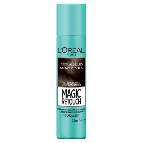 Retocador de Raices L'Oréal París Magic Retouch Castaño Oscuro x 75 ml