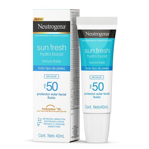 Protector Solar Facial Neutrogena Hydro Boost Sin Color FPS 50 x 40ml