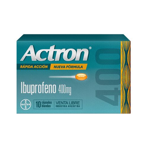 Actron Ibuprofeno 400 mg x 10 Cáps