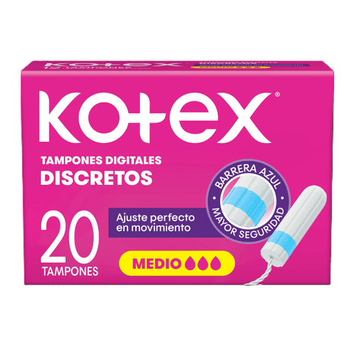 Tampones Kotex Evolution Digital Medio x 20 un
