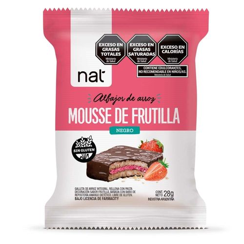 Alfajor de Arroz Nat Frutilla x 28 g