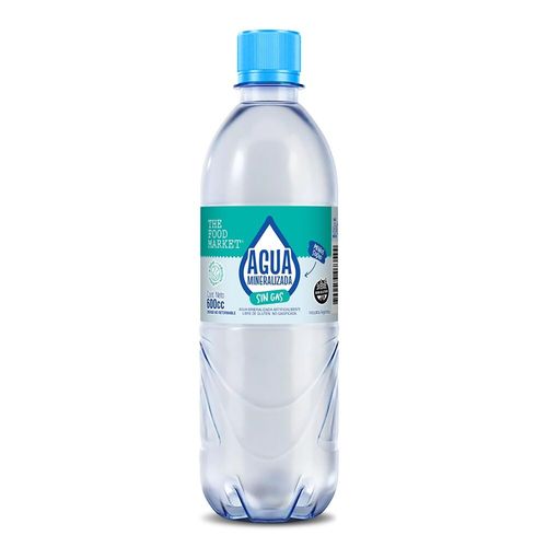 Agua Mineralizada The Food Market Sin Gas x 600 ml