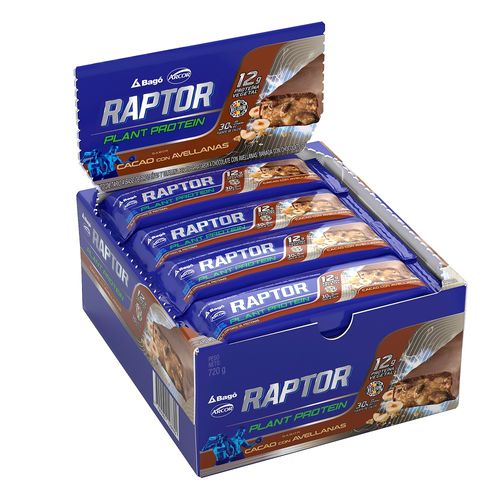 Caja Barra Plant Protein Cacao y Avellanas x 16 un