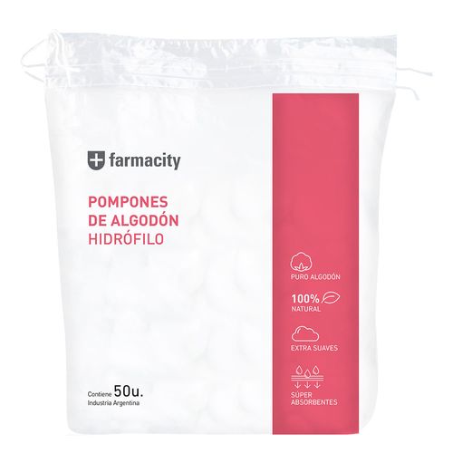 Pompones de Algodón Farmacity x 50 un
