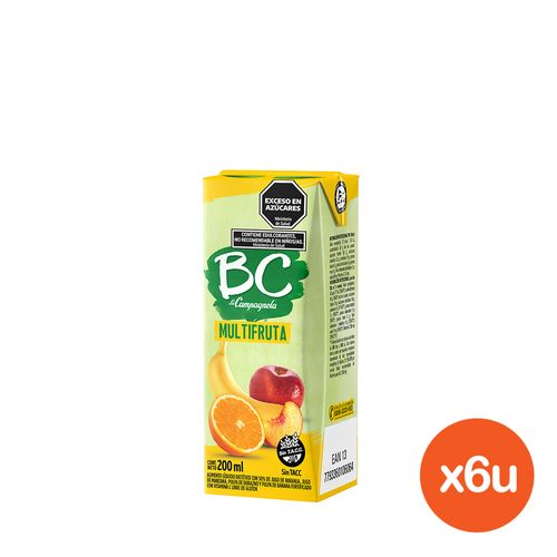 Combo Jugo BC Multifruta x 200 ml x 6 un
