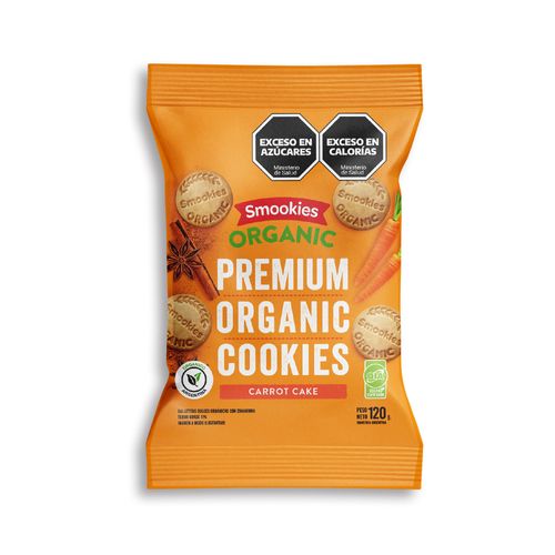Galletitas Smookies Premium Orgánicas Carrot Cake x 120 g