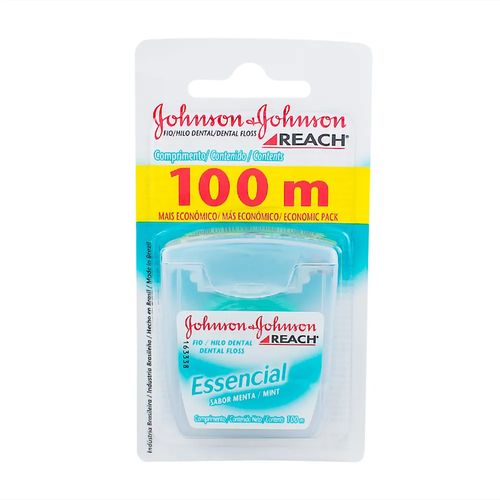 Hilo Dental Johnson & Johnson Essencial Menta x 100 m